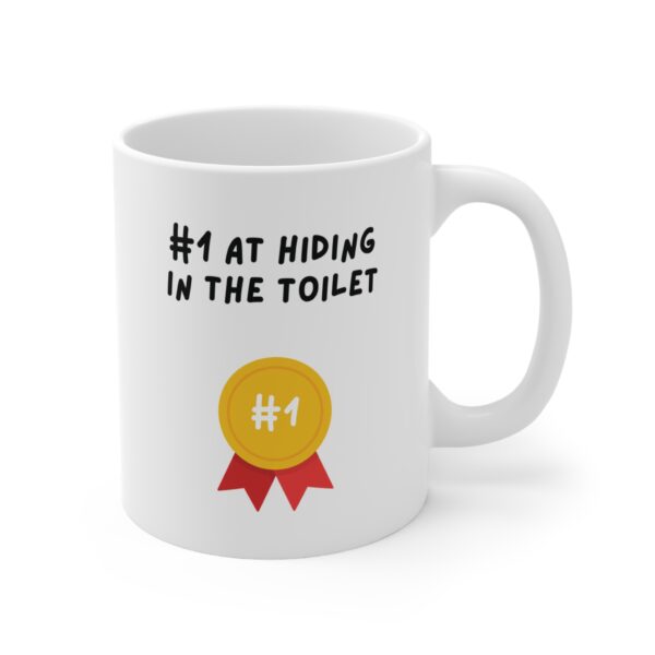 #1 At Hiding In The Toilet Mug